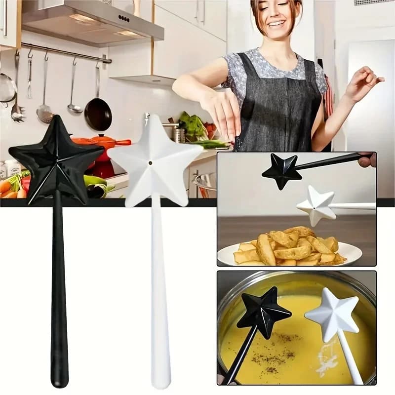 1/2pcs Bottiglia di condimento portatile Riutilizzabile Stella magica Bacchetta Dispenser di condimento Barattolo di condimento Set Cucina e sala da pranzo Forniture per barbecue