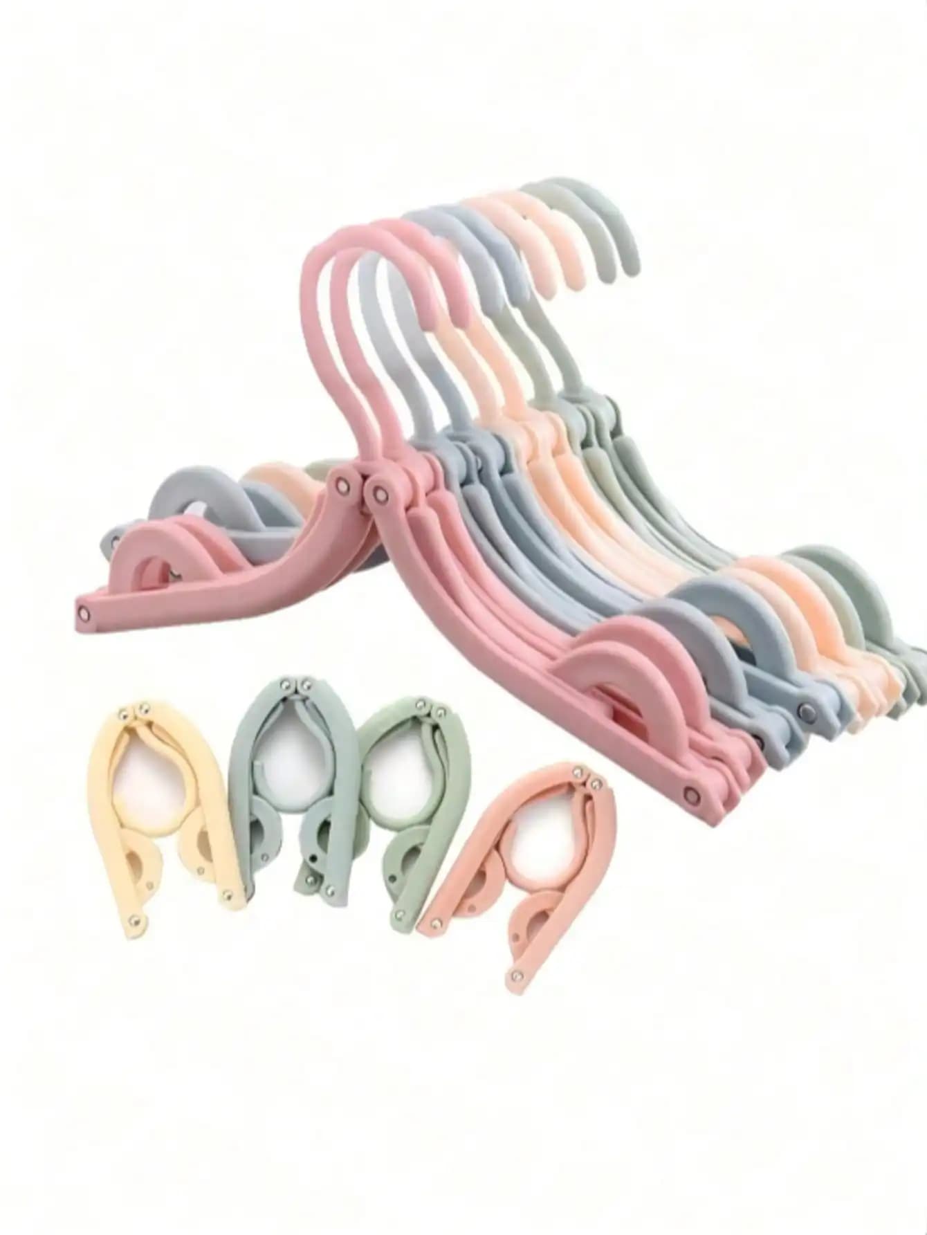 1pc Travel Hanger, Portable Folding Clothes Hanger, Essential For Cruise, Travel Accessory, Foldable Drying Rack