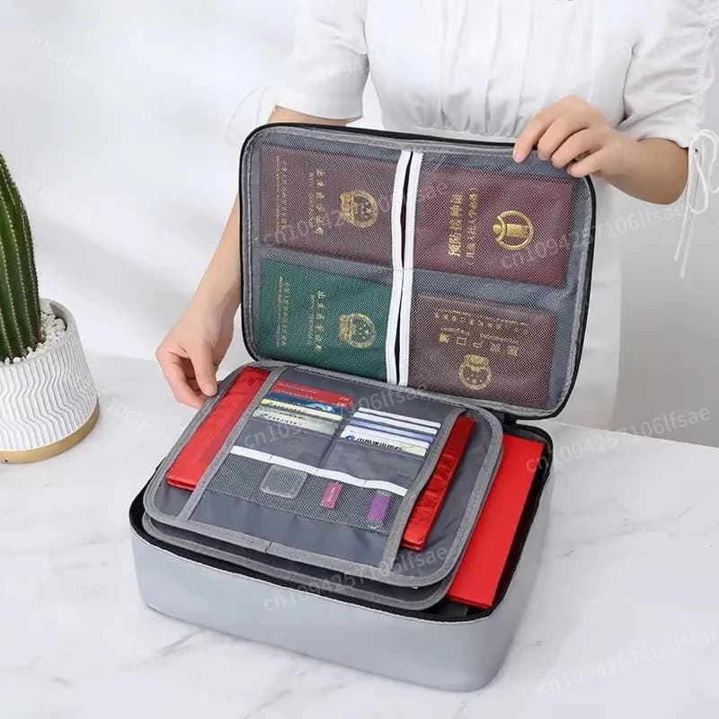 Custodia per certificati ignifuga Scatola per documenti importante Porta passaporto Finitura impermeabile