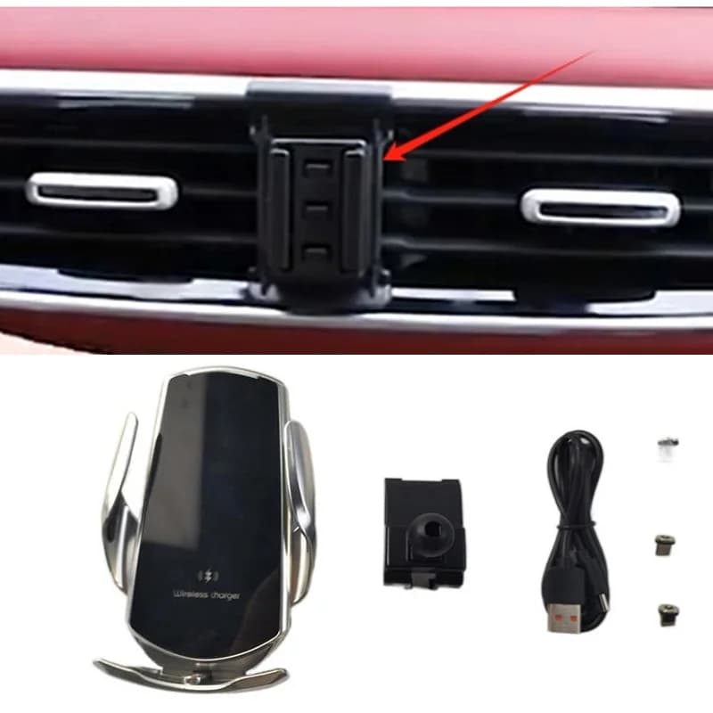 Supporto per telefono con supporto per auto con caricabatterie Wireless a ricarica rapida da 15W bloccaggio automatico per 2018-2023 MG HS