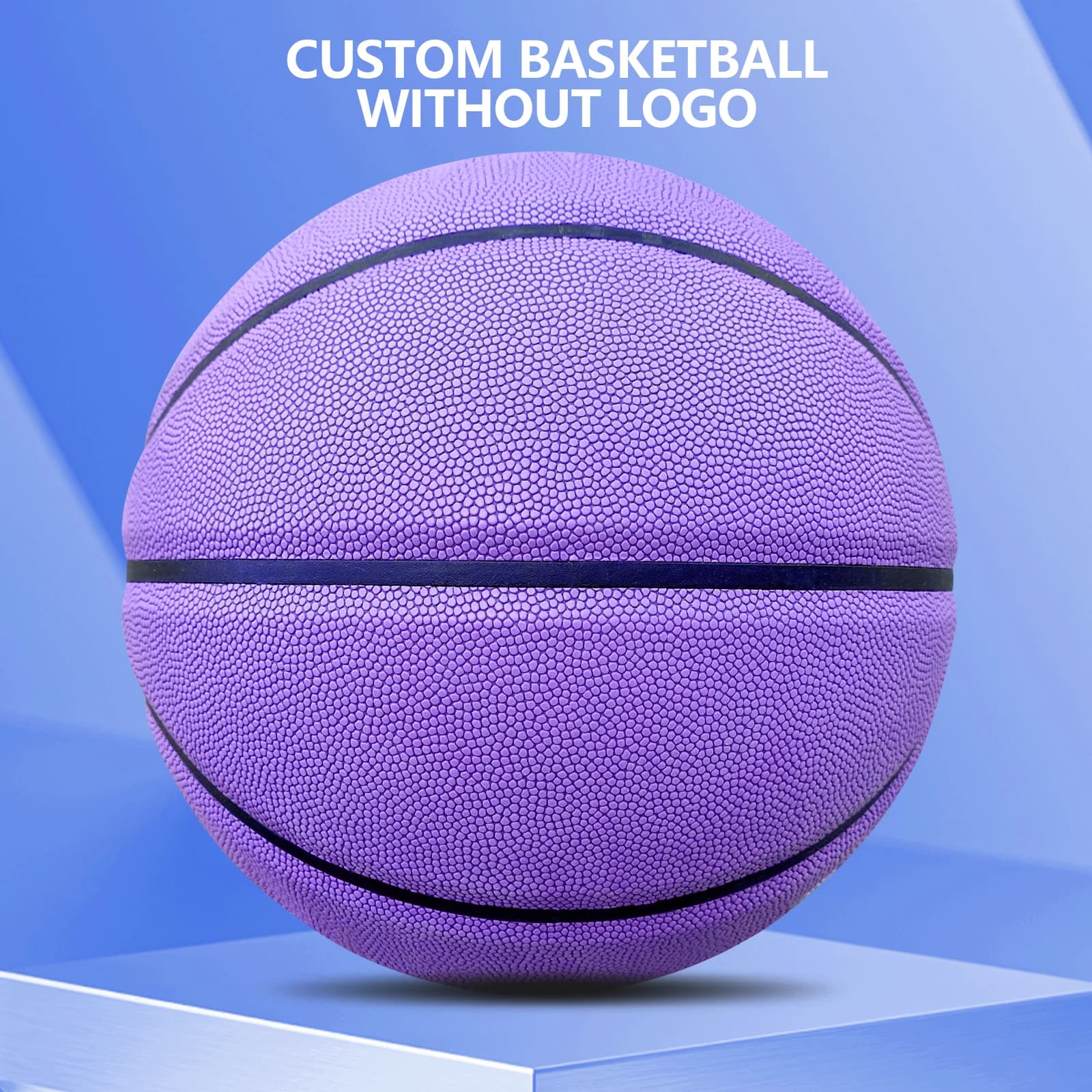 Palloni da basket da allenamento per giochi per interni ed esterni resistenti all'usura, dimensioni standard 3/4/5/6/7, palline morbide in PU senza logo per bambini adulti di alta qualità