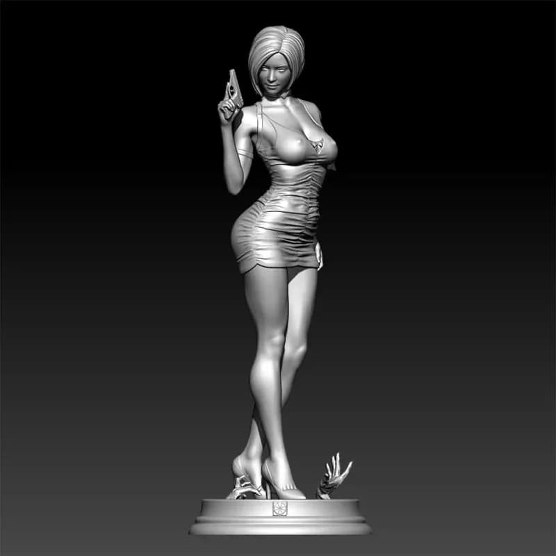 1/24 1/18 Kit modello in resina Bella ragazza agente figurine scultura non verniciata nessun colore RW-1379