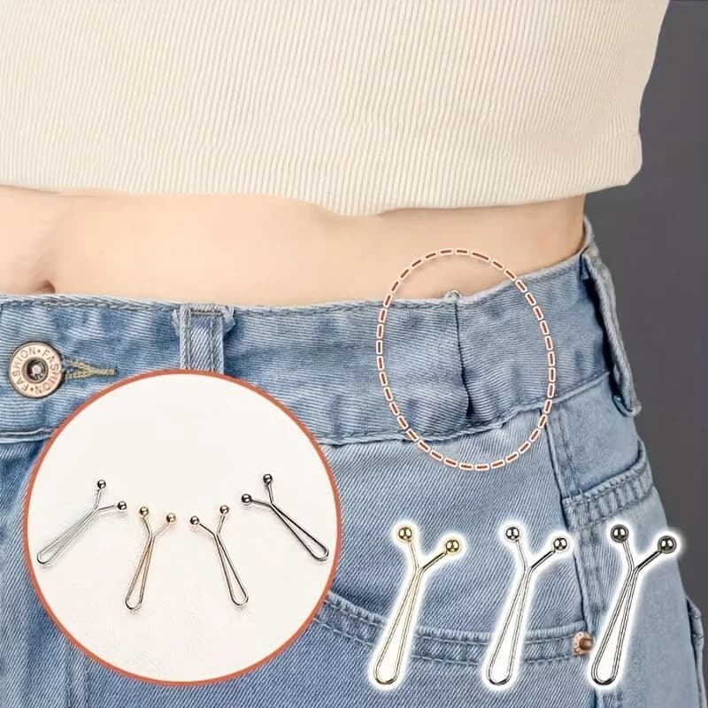 4/8/12pcs Women's Anti-Slip Clips, Scarf Clip, Tightening U-Shaped Scrunchie Hair Tie Pin, Waistband Fixation Buckle, Waist Tool