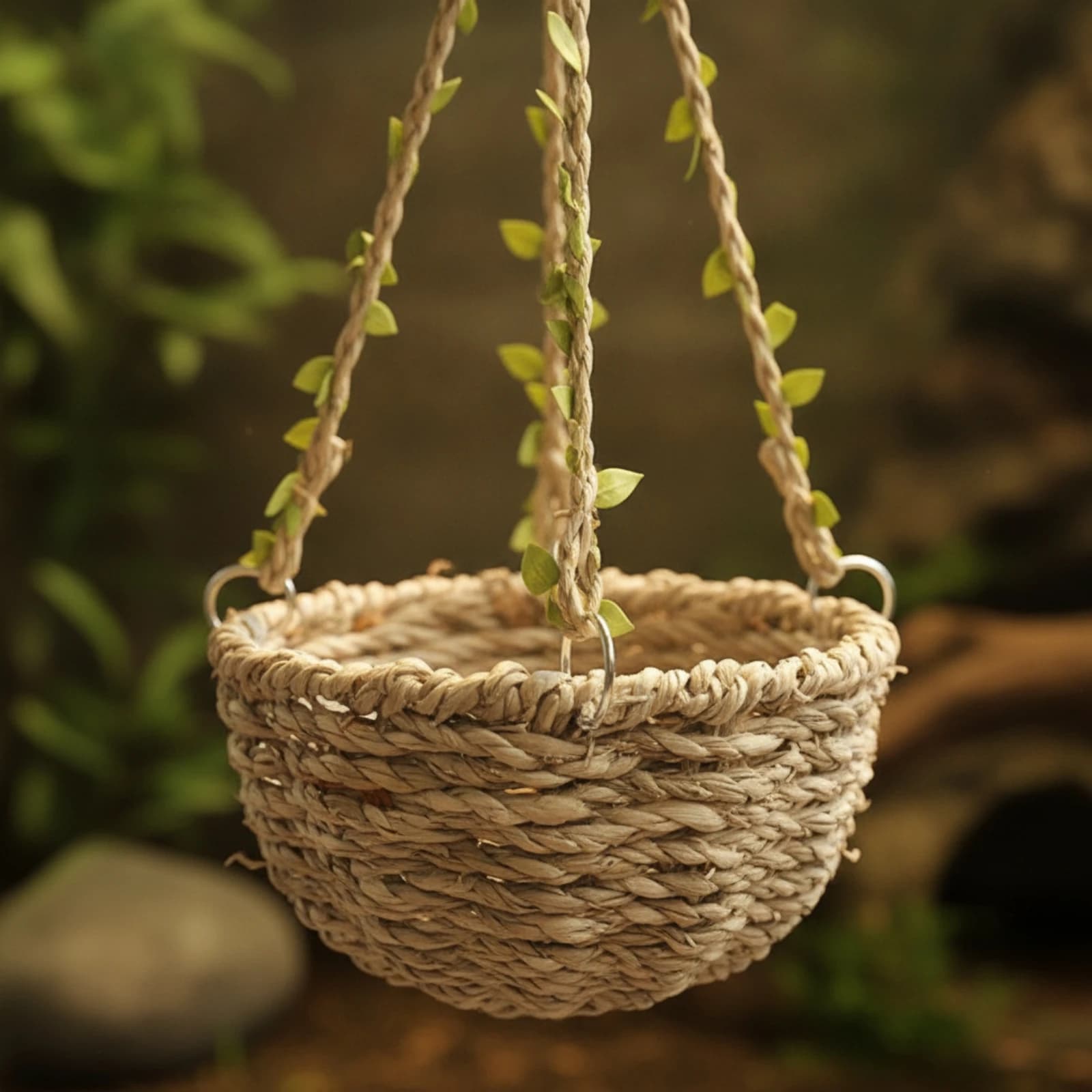 Woven Reptile Hide Half-Round Pet Supply for Reptiles, Terrarium