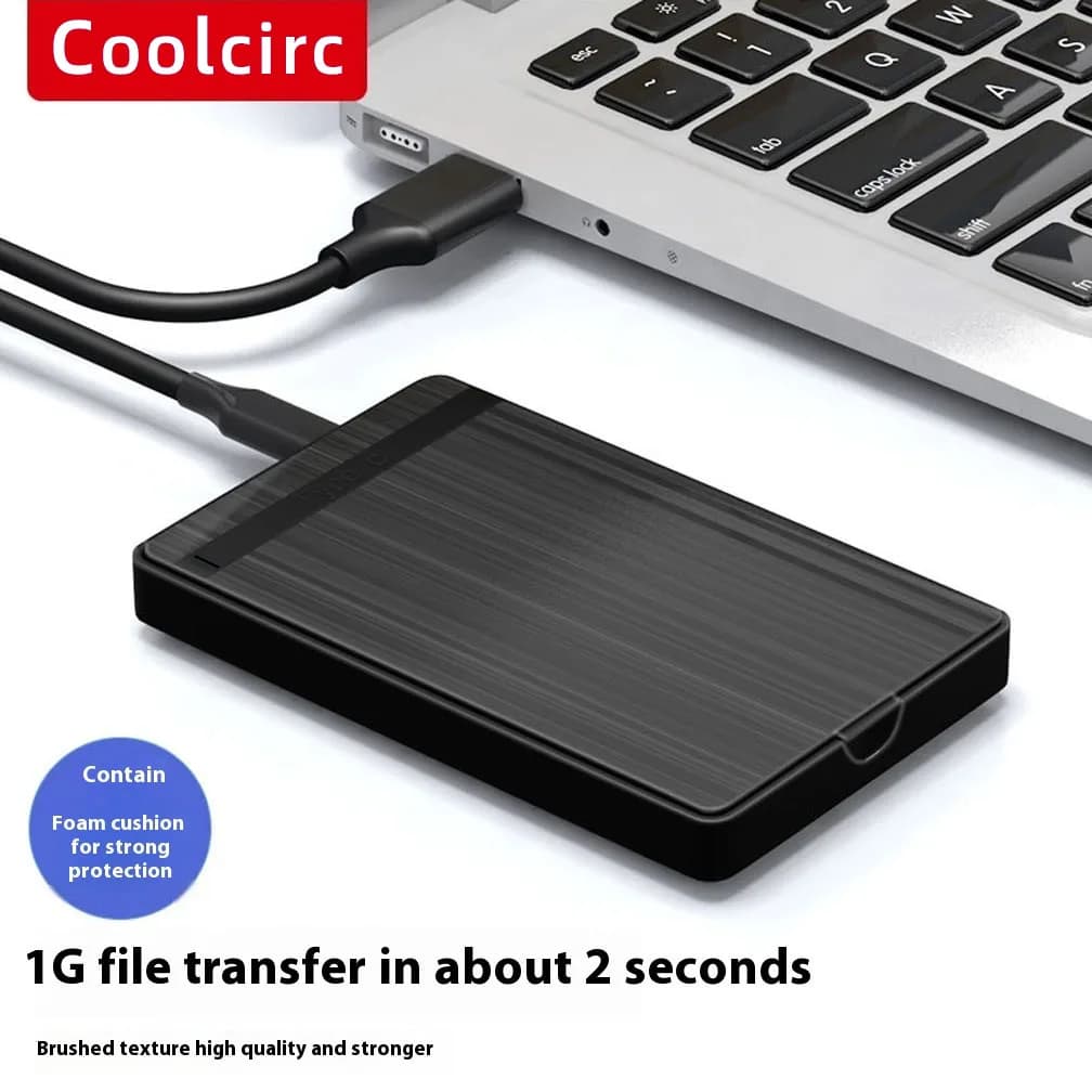 Custodia per HDD Custodia per HDD SATA a USB 3.0 Custodia per disco rigido da 2,5 pollici Supporto Custodia per HDD esterna mobile da 6 Gbps per PC portatile