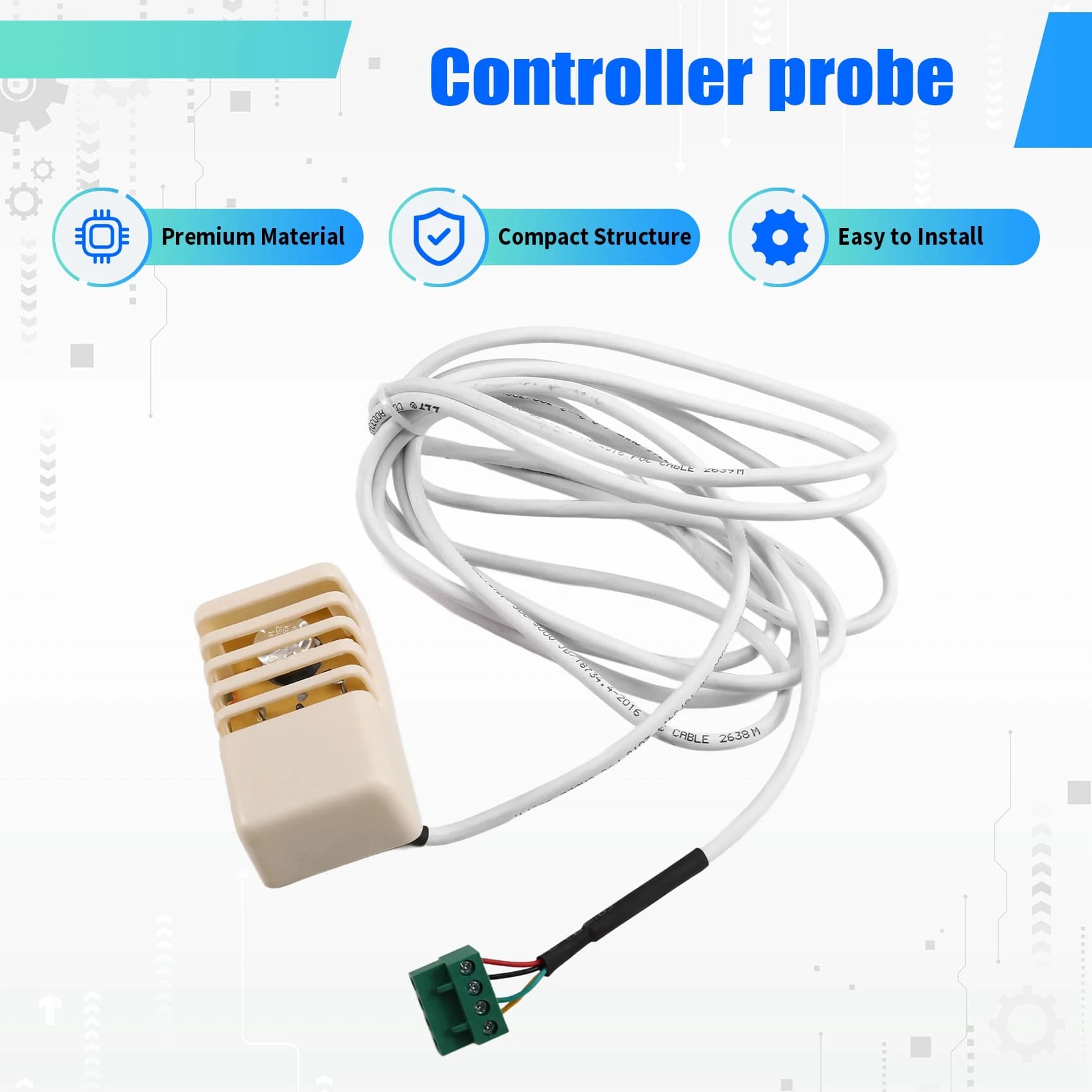 A7THK-Forno per sauna Sonda di controllo esterno Sonda di controllo della temperatura a filo Sonda sensore di controllo esterno per sauna