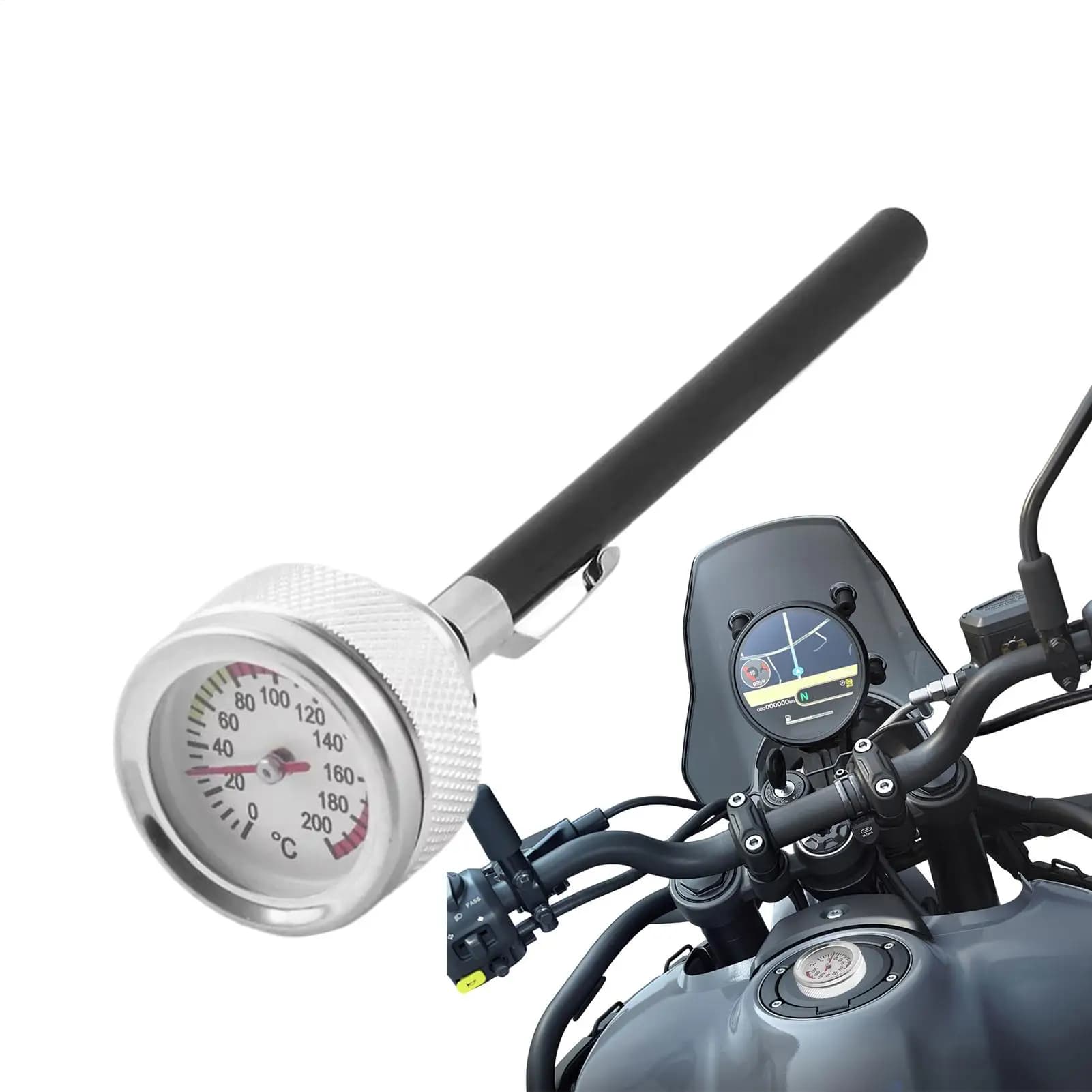 Per M20 X 2.5 Indicatore di sostituzione del tappo dell'olio con indicatore di temperatura Copertura del serbatoio in metallo opaco per moto per la guida in motociclismo