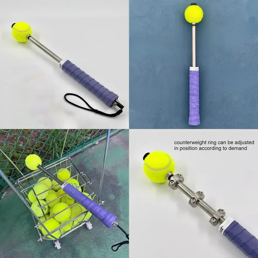 WAP02 Trainer Regolabile per il Rilascio della Testa della Racchetta da Tennis per l'Allenamento dello Swing, per Principianti e Giocatori Esperti, Portatile
