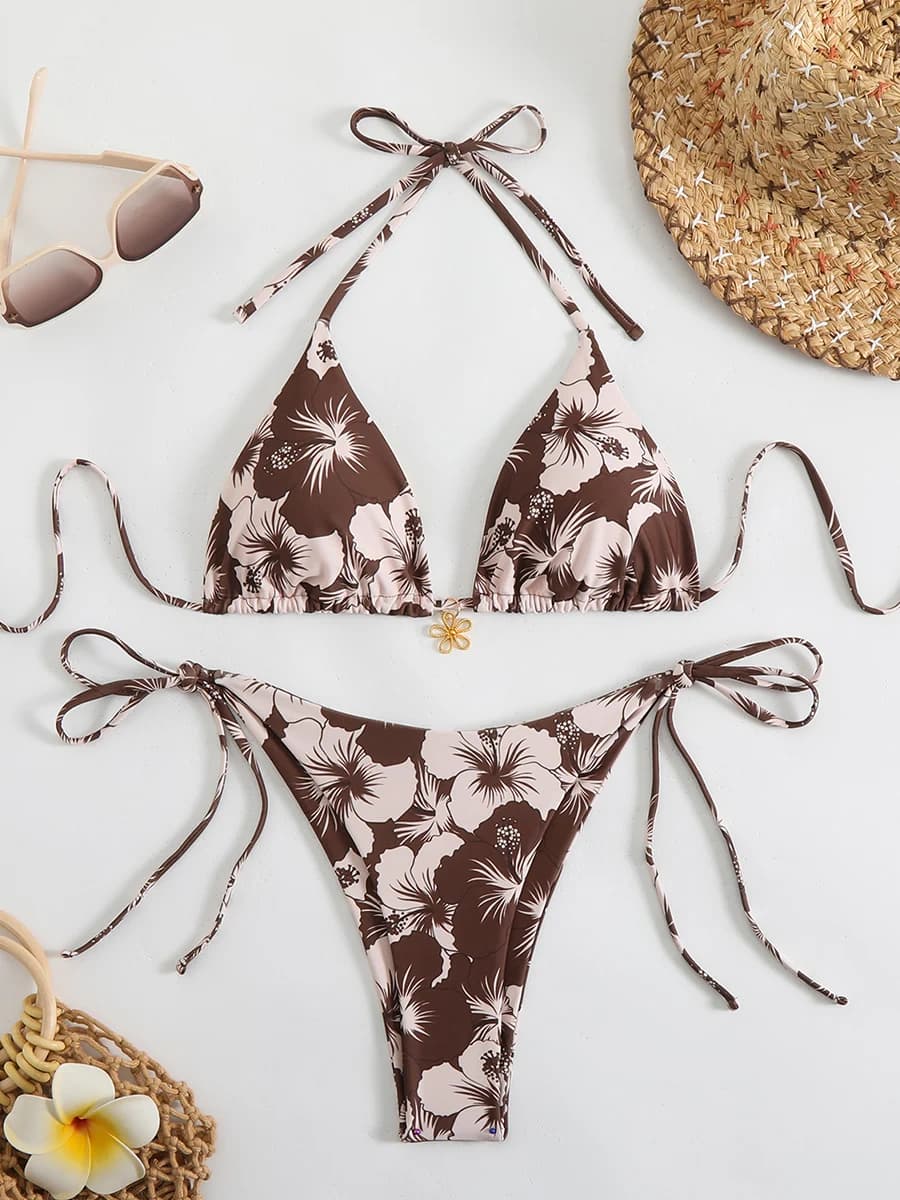 Micro Bikini Sexy da Donna, Tendenza 2026, Costume da Bagno Femminile, Set Bikini a Due Pezzi con Perizoma, Abbigliamento da Spiaggia per Nuoto