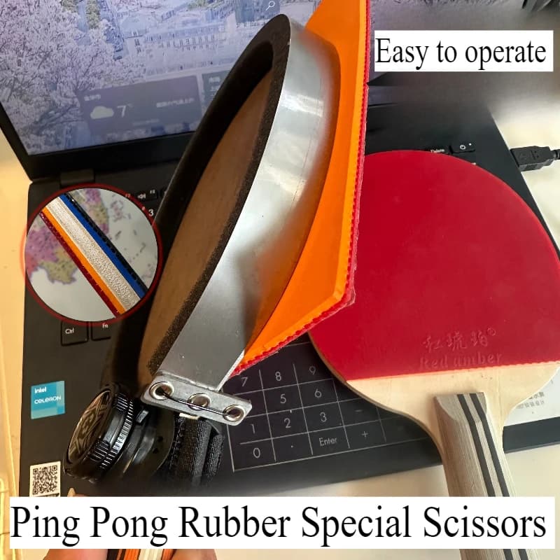 BOWKNIFE Special Ping Pong Rubber Scissors DIY Blade Rubber Roller Grinding Machine For Rubber Roller Grinding Machine For Ping Pong