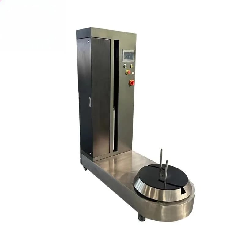 Macchina Automatica per Imballaggio Bagagli con Film Estensibile e Bilancia per Fabbriche, Hotel, Negozi e Piccole Imprese