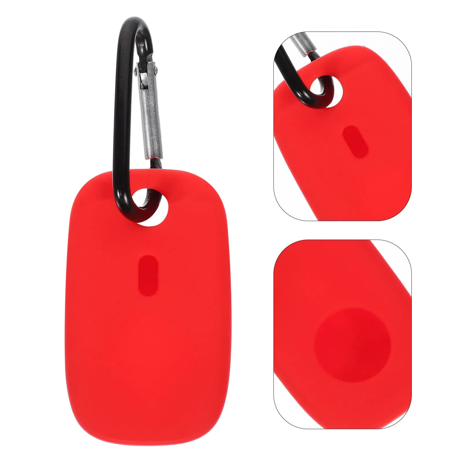 2 Pezzi Custodia Protettiva in Silicone per Tracer con Gancio, Leggera e Resistente all'Usura, per Tracker, Portachiavi, Guinzaglio per Cani