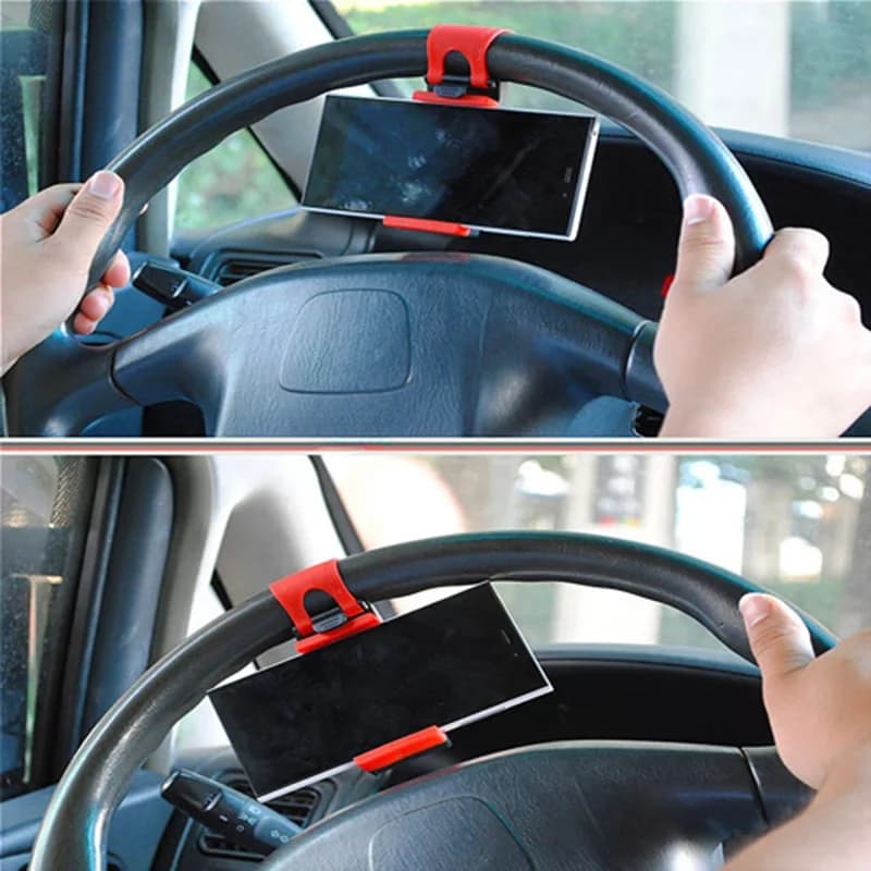 Supporto per telefono quotidiano per casa e volante per auto - Comodo supporto per navigazione per auto domestica Supporto per telefono per auto quotidiano