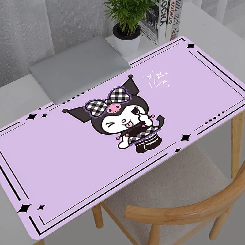 Mouse XXL Carpet Durable, Gaming Accessories, Tastiera and Tablet Mat, Design Anime Sanrio Kuromi