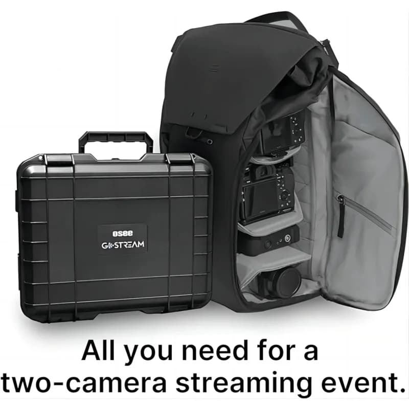 2025 GoStream Deck Kit switcher per streaming live multiformato Pro all-in-one con schermo da 14 pollici 4 ingressi HDMI