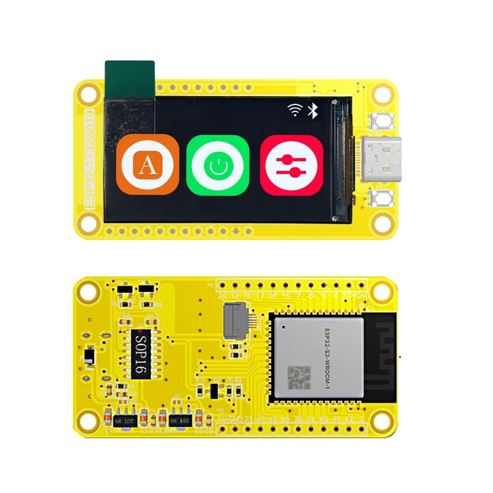 ESP32-S3 HMI 8M PSRAM 16M Flash LVGL WIFI and Bluetooth 170*320 Intelligent Display Screen IPS LCD IPS 1.9 Inch Module TFT Module for Arduino
