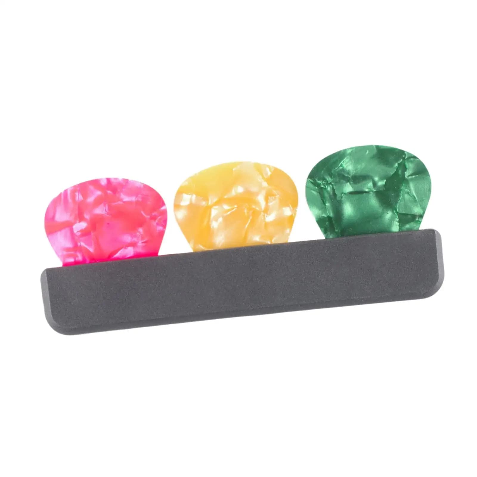 Scatola Porta Plettri per Chitarra con Design Antiscivolo e Adesivo Rimovibile, Accessorio per Chitarra Classica e Acustica