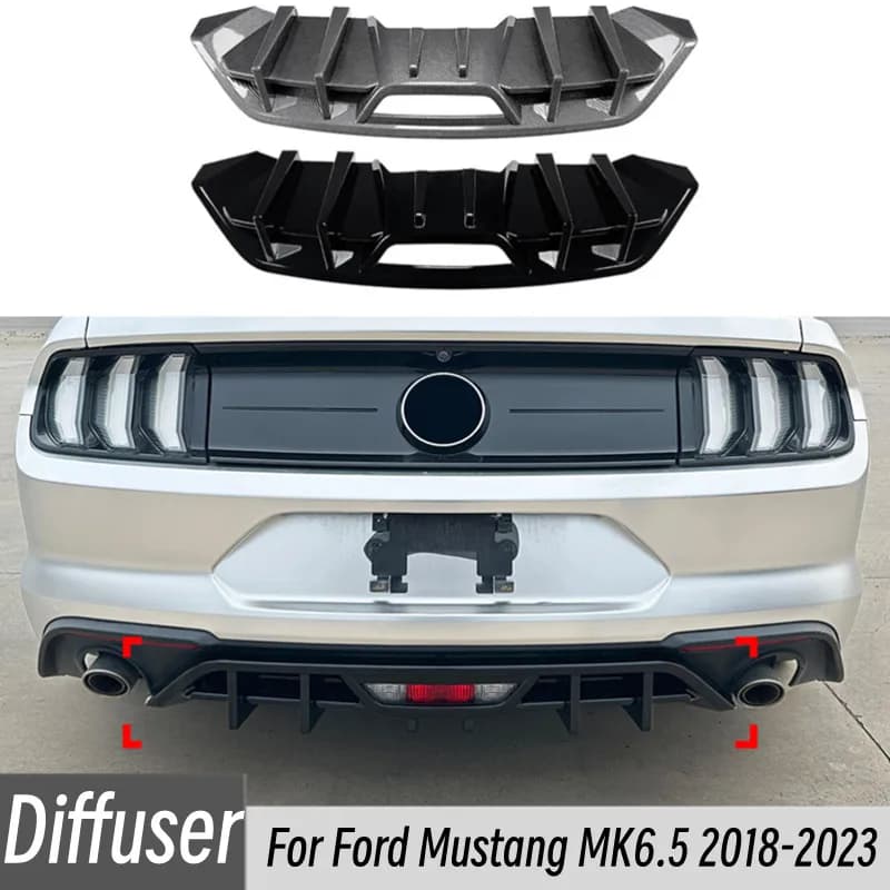 Per Ford Mustang MK6.5 2018-2023 Auto Paraurti Posteriore Diffusore Splitter Lip Spoiler Monjaro Tuning Esterno Body Kit Accessori