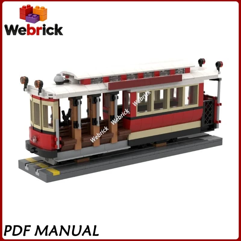 Classico Tram Urbano MOC Mattoncini Tatra T3 T4 Gotha T57 Modello di Tram Veicolo Kit di Costruzione Regalo