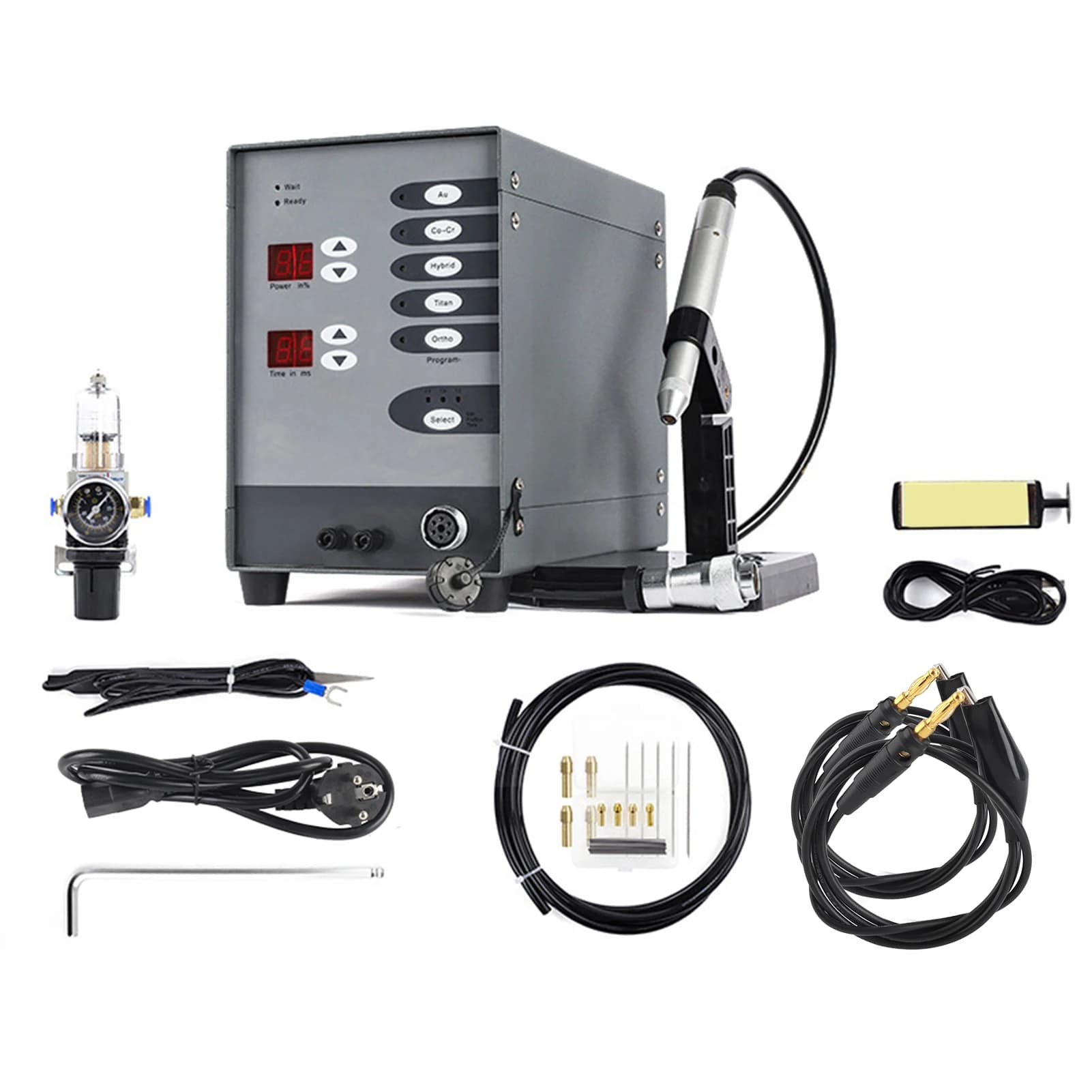 Saldatrice automatica per gioielli ad arco di argon con saldatore a punti CNC da 200 W per oro argento ad alta precisione con microscopio e regolatore di gas