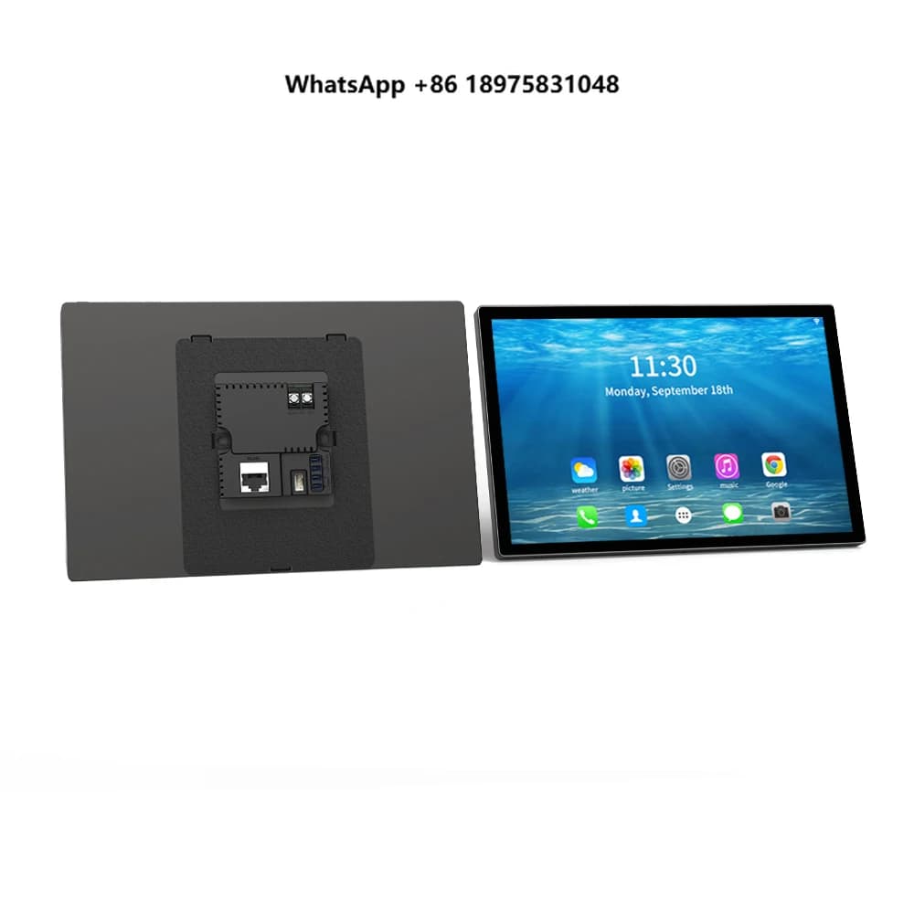 Pannello di Controllo Smart Home da 10.1 Pollici a Parete con POE, Tablet Android/iOS, Schermo Touch WiFi, Display IPS, Controllo tramite App