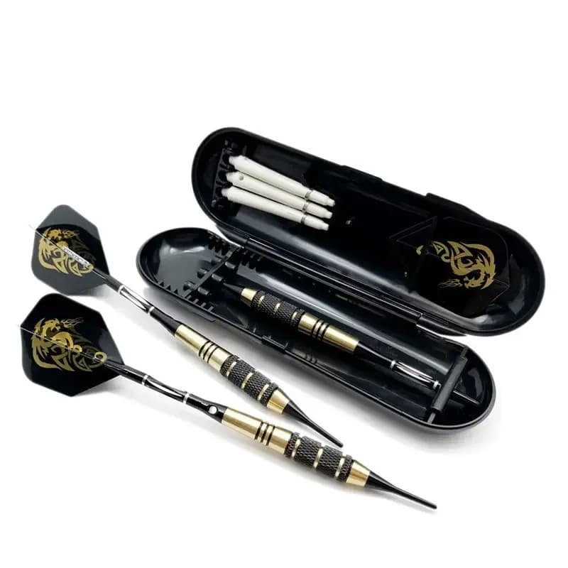 3 Pcs/Sets 18g Soft tipped Darts Professional Indoor plastic tip Darts Set For Electronic Dartboard Games Plastic storage box