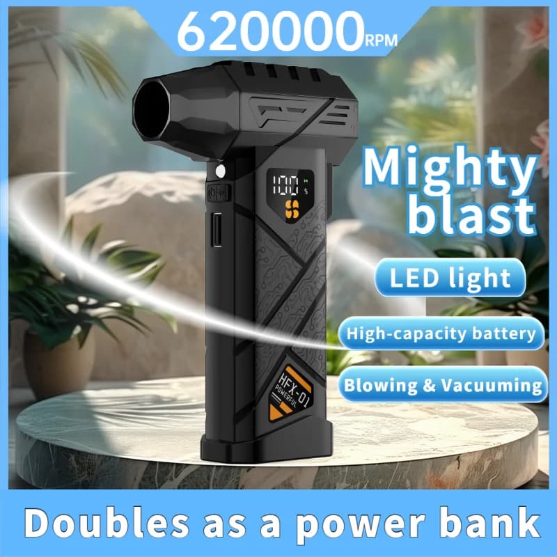 High Speed Vacuum Cleaner Blower, Turbo Jet 620000RPM Fan, Brushless Air Blower