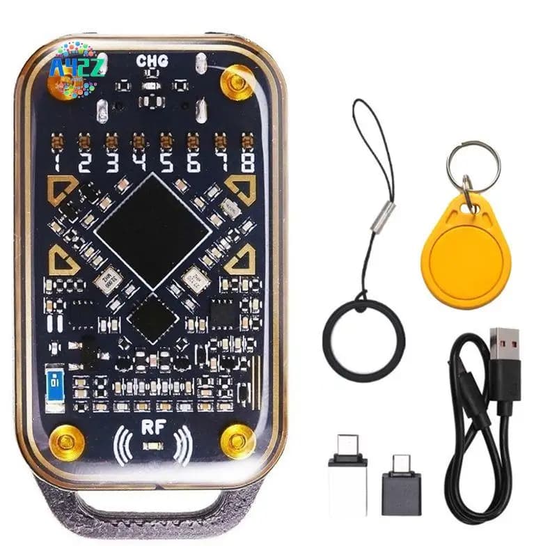 A42Z-Chameleon Ultra Lettore di chip intelligente RFID + Portachiavi UID ID IC 125K 13,56 Mhz Decodifica scheda Smart Card Emulatore NFC Duplicatore