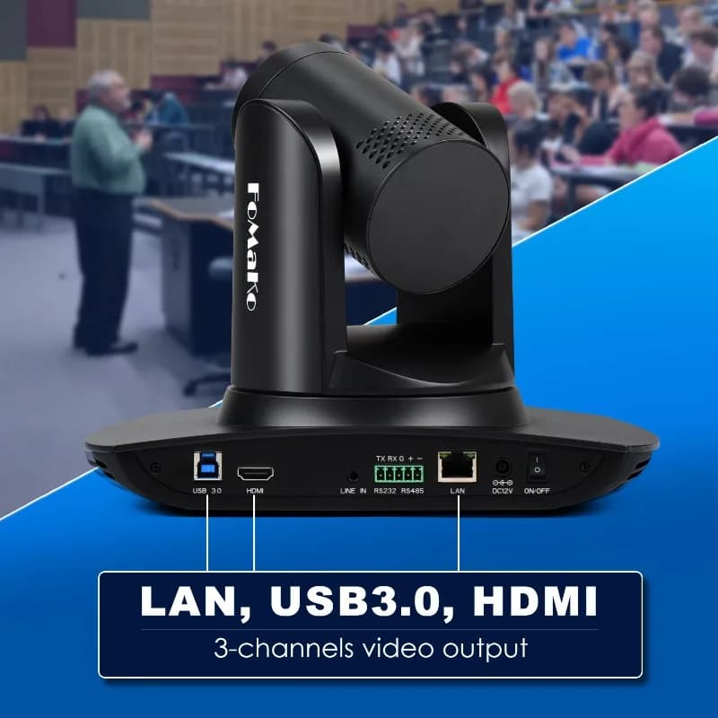 【2026】FoMaKo 4K AI con Tracciamento Automatico, Zoom Ottico 20X (2 pz), Controller, Bundle PTZ K20UHx2+KC608