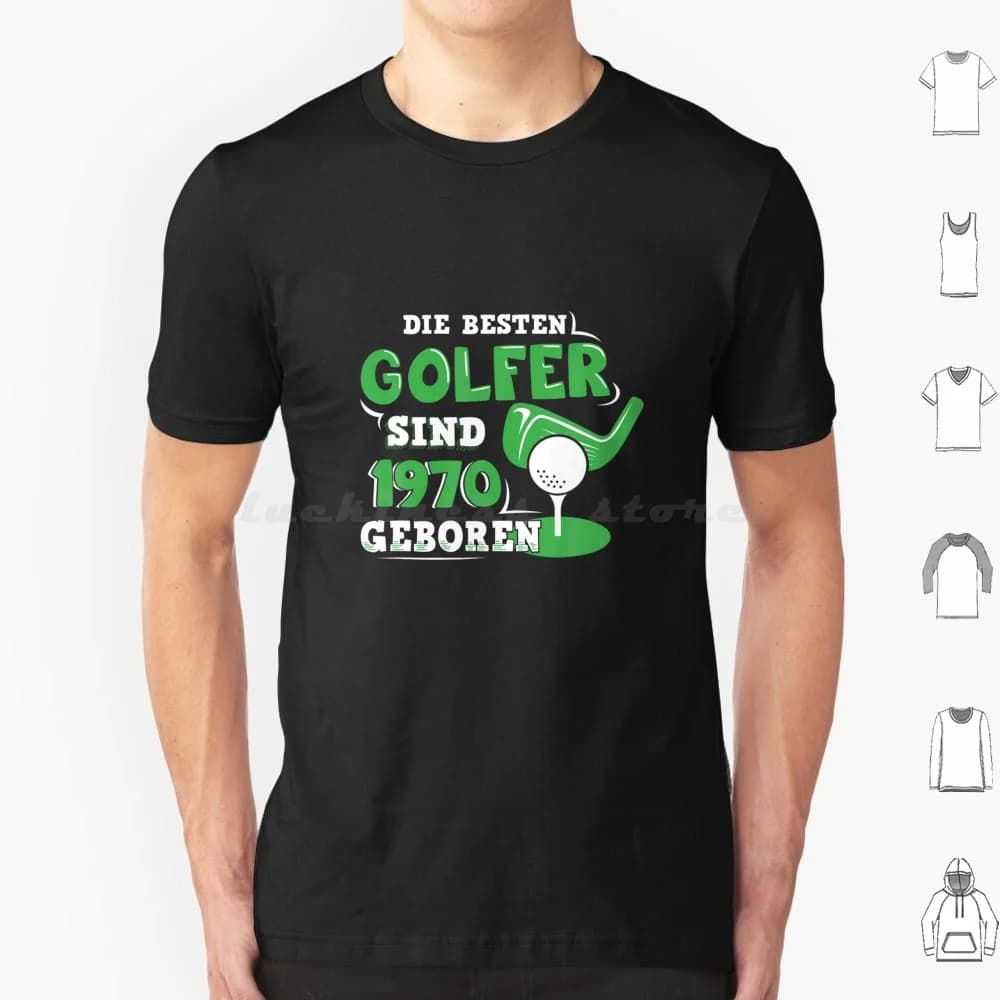 Regalo da golf per il cinquantesimo compleanno da uomo dal golfista I T-shirt da golfista T-shirt 6xl T-shirt in cotone fresco per il cinquantesimo compleanno