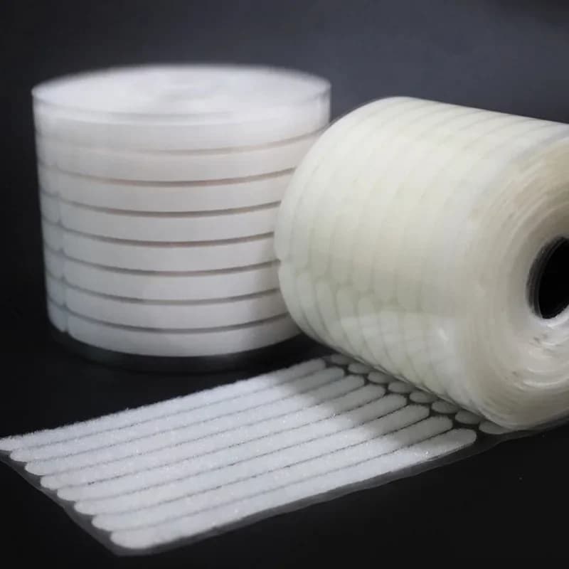 10-190mm nastro adesivo autoadesivo ganci e passanti nastro di fissaggio colla forte adesivo per nastro in Nylon moneta rotonda per bambini 8/16/40/80 paia