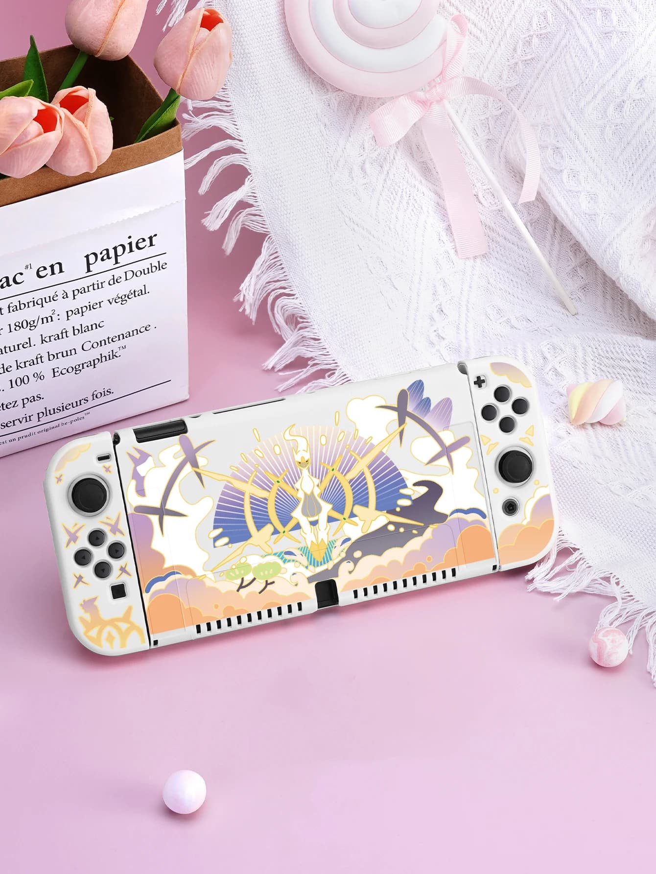 Custodia protettiva Creator God per Nintendo Switch OLED, accessori di gioco NS, guscio separabile portatile per NS Joycon, copertura per interruttore
