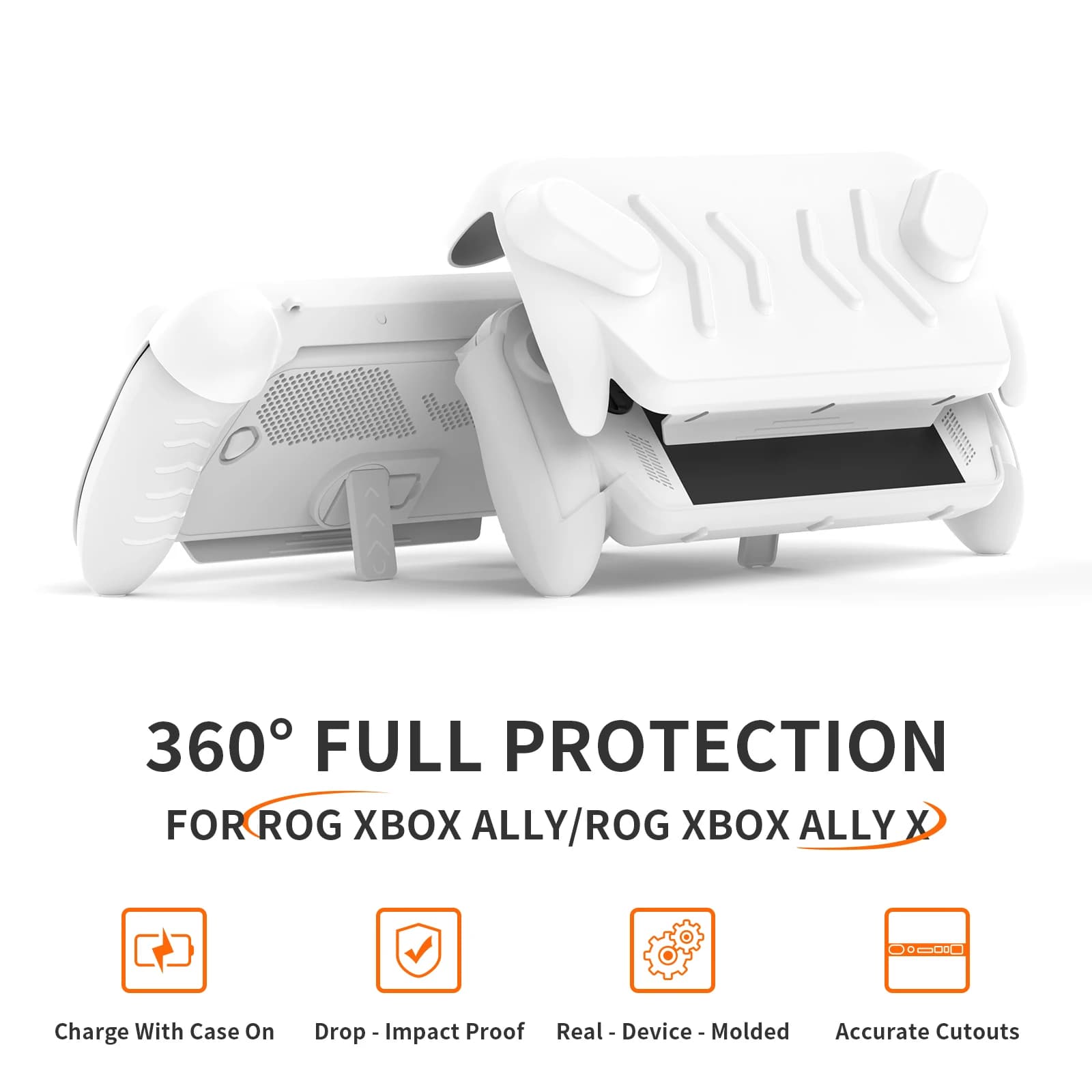 Copertura per impugnatura ergonomica con supporto per Rog Xbox Ally x/Ally Copertura per console di gioco portatile Accessori per guscio host antiscivolo