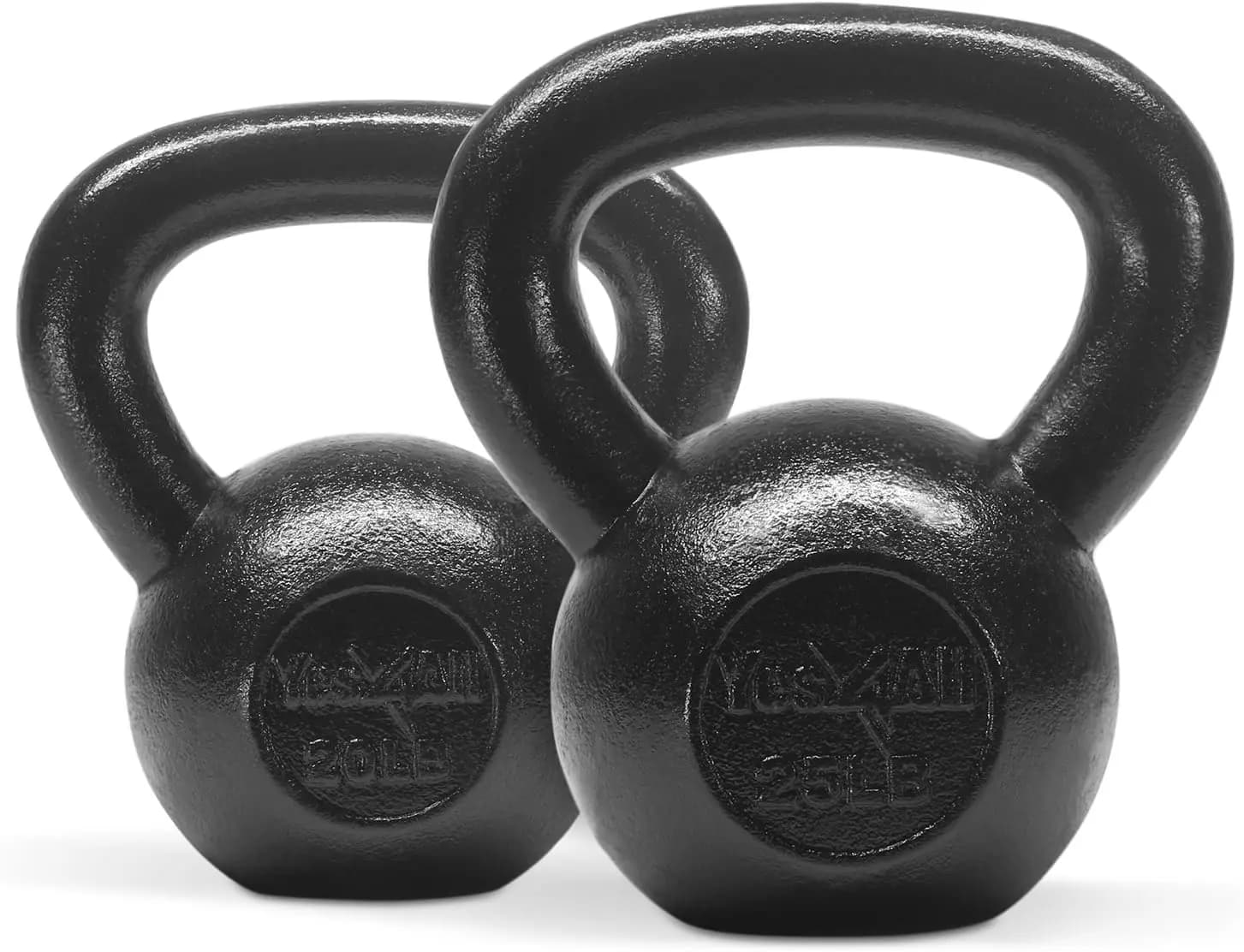Set di Kettlebell in Ghisa per Allenamento di Forza a Casa, con Manici Larghi e Base Piatta, Adatti da Principianti a Professionisti
