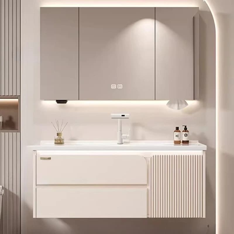 Mobiletto da Bagno di Lusso, Armadietto da Cucina, Specchio da Parete per Toilette, Cassettiere, Armadietto per Trucchi, Espositori Decorativi, Mobili da Salone