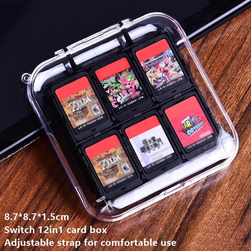 Switch Game Storage custodia protettiva rigida custodia per schede di gioco per Switch/Switch Lite/Switch OLED 12 supporto per cartucce di gioco