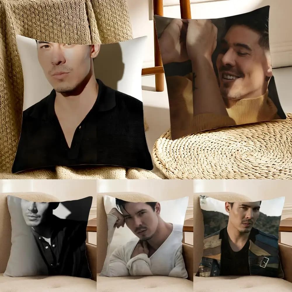L-Lewis Tan Movie Star Anti-axle decorative cover for sofa and living room