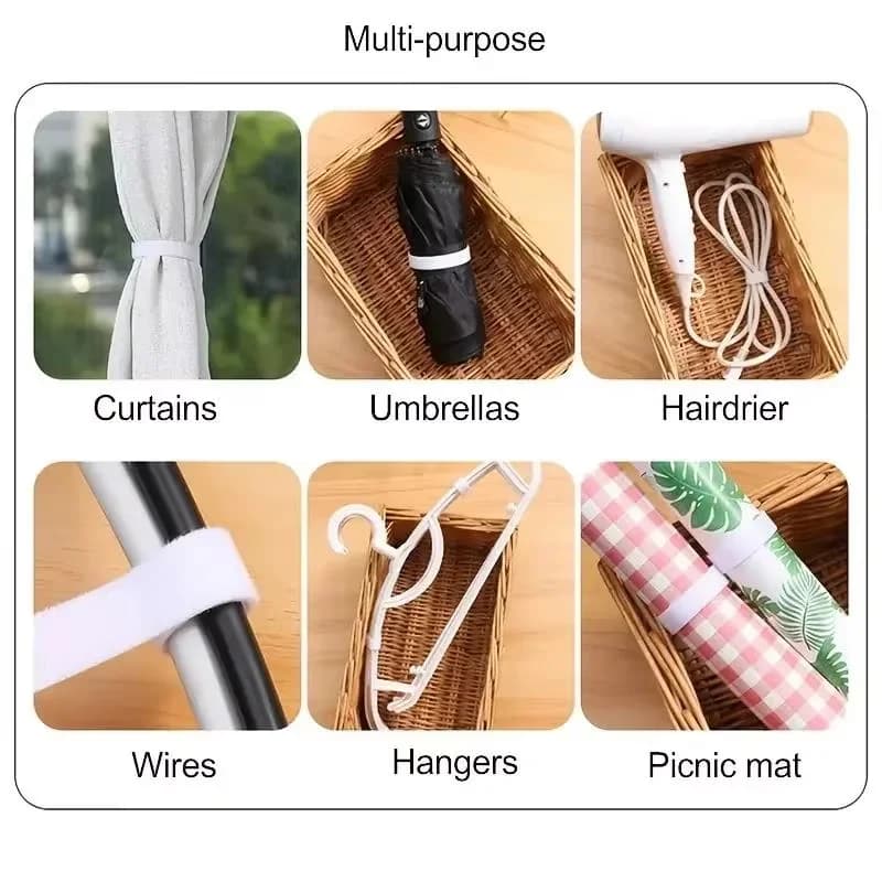 5Meter Storage Artifact Cable Management Wire Winder Keeper Tape Earphone Mouse Cord Ties USB Cables Organizer Straps Protector