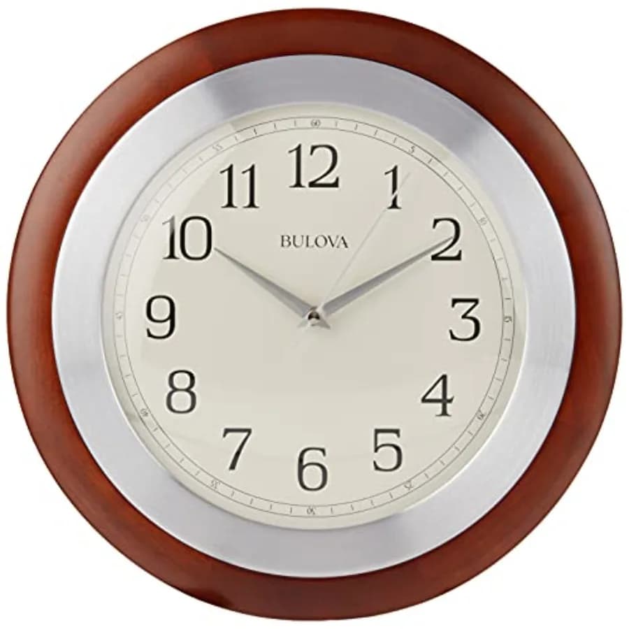 C4228 Orologio da parete Reedham diametro 14 pollici noce