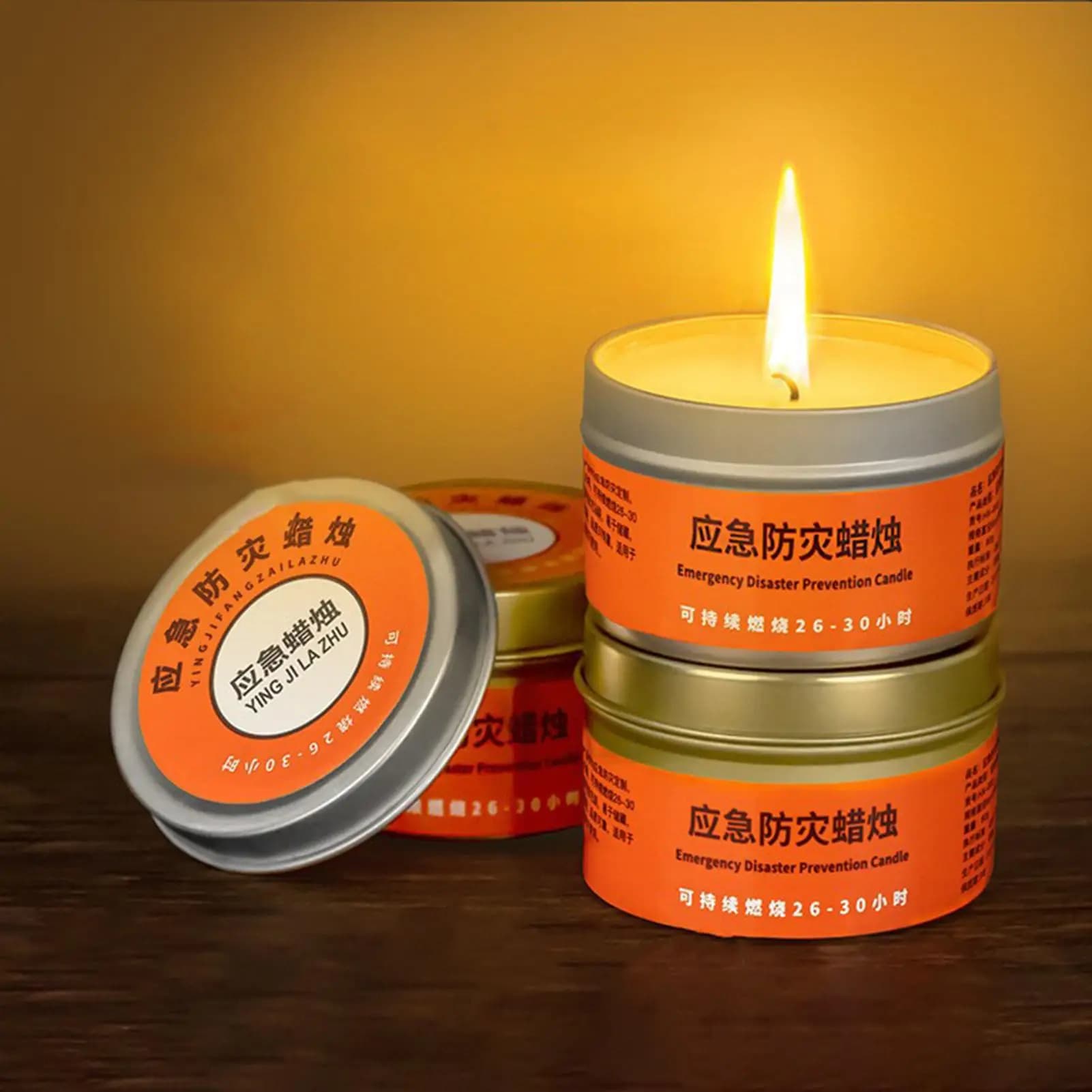Candele di sopravvivenza per il campeggio, 10 pezzi, antivento, pulite, a lunga durata, per avventure, backpacking, escursionismo