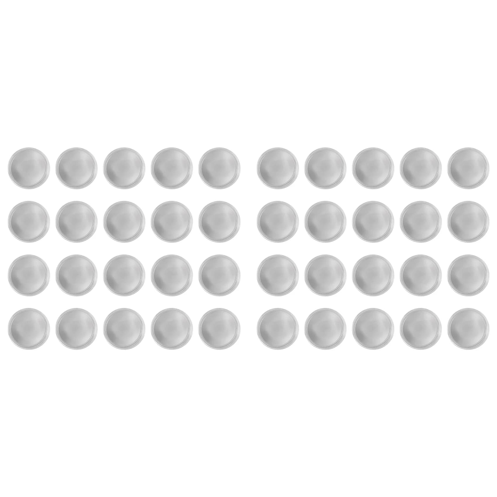 A60z40pcs Monete da Collezione Vuote in Metallo per Sublimazione, 40mm, Etichette Rotonde Incise al Laser + Custodia Protettiva in Acrilico