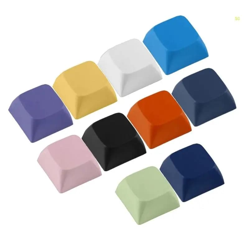 10PCs 1U XDA Keycap Profile Set Multi Color PBT Blank Covers Installation of Dropshipping Mechanic Keyboard