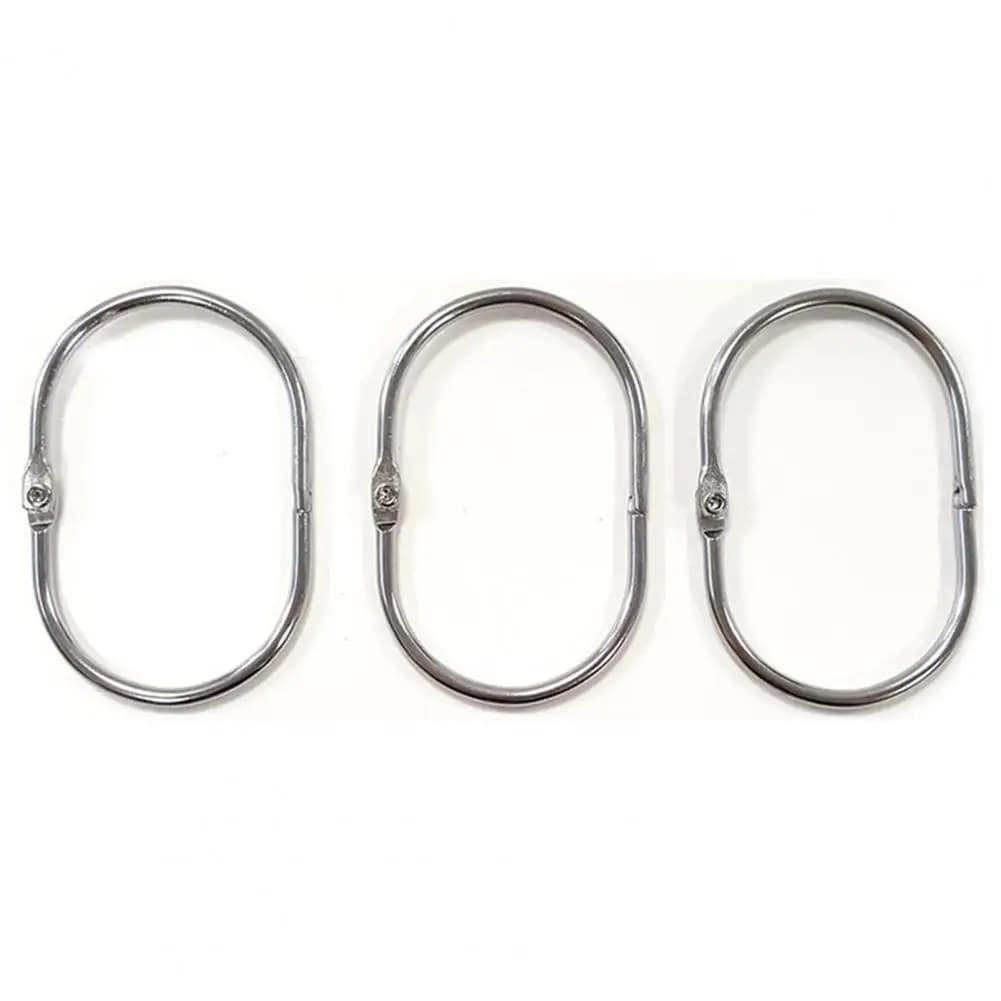 Shower Rings Wear-resistant Shower Hooks Reusable Hook Portable Rust-Resistant Shower Hooks
