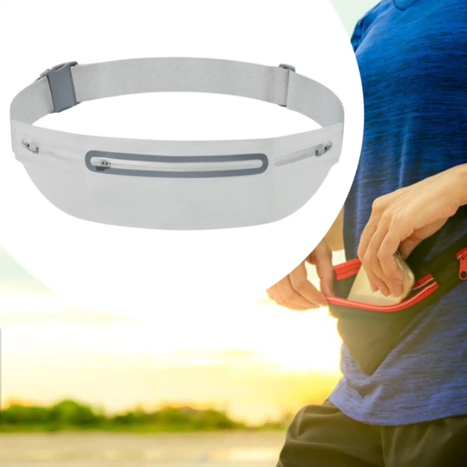 Running Waist for Phone and Keys, Jogging Belt Bag
