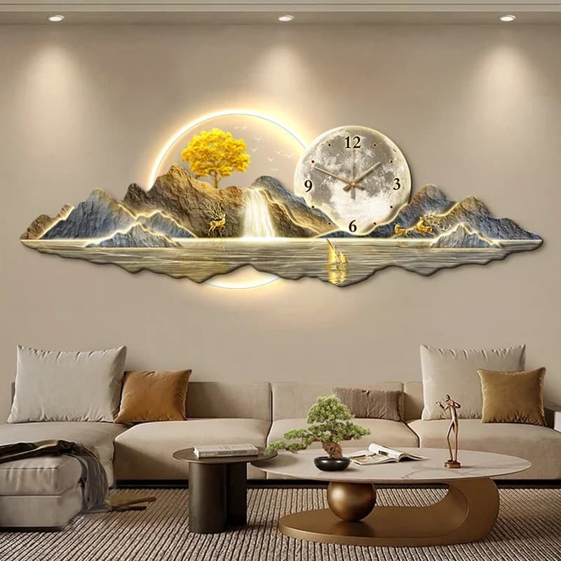 Nuovo Orologio da Parete in Stile Cinese, Moderno e Creativo, Orologi Decorativi Estetici per Soggiorno, Orologio Murale alla Moda per Decorazione Casa