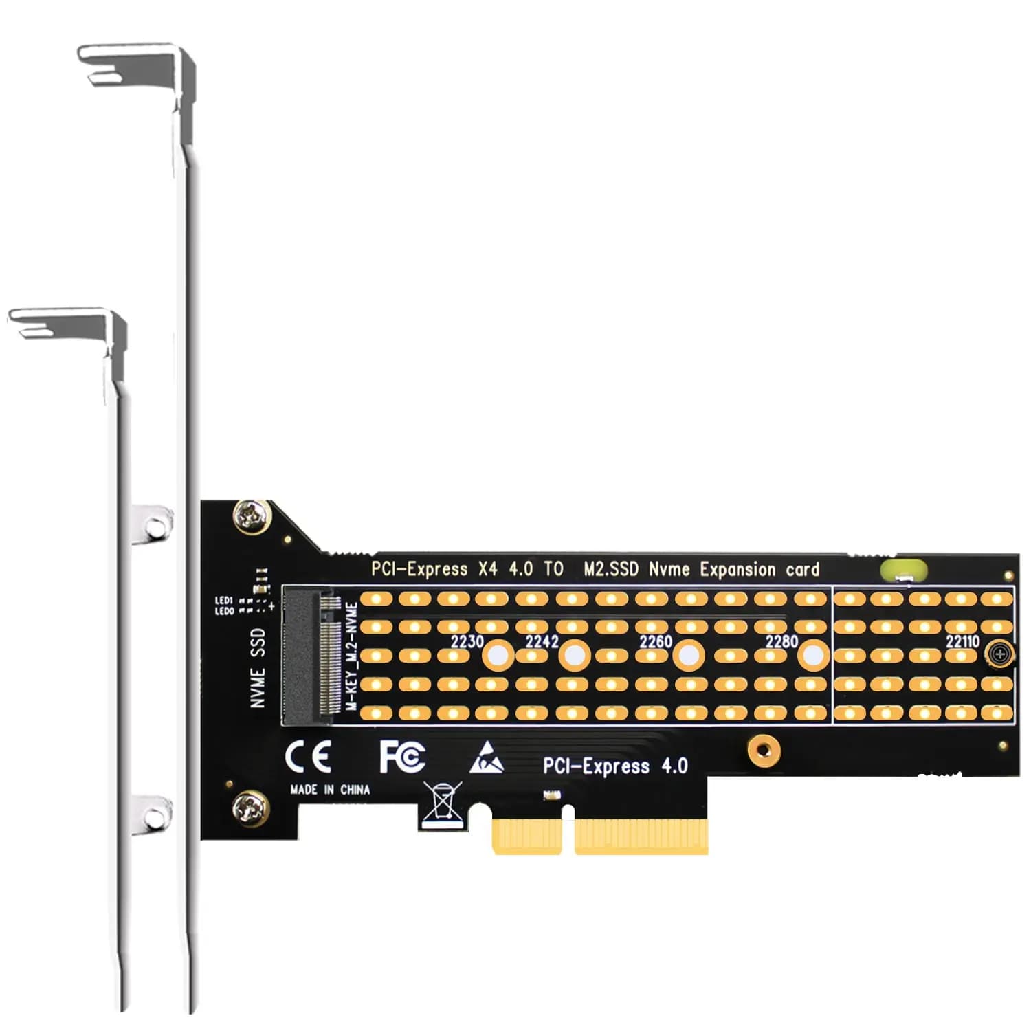 Adattatore PA-22110 da NVMe a PCIe 4.0 X4 per SSD M.2 NVMe, supporto dimensioni 22110/2280/2260/2242/2230