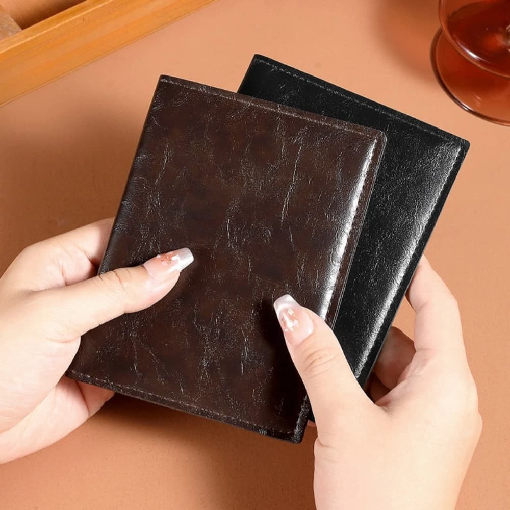 Ultra Thin PU Leather Passport Cover Passport Case Women Men Ticket Holder Id Card Holders Leather Passport Holder