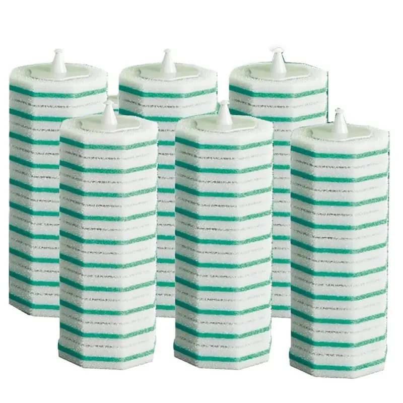 Testine di ricambio per spazzolone WC AB33-60, strumenti per la pulizia del WC, spazzole WC usa e getta, design pratico, per uso domestico e commerciale, fragranza fresca