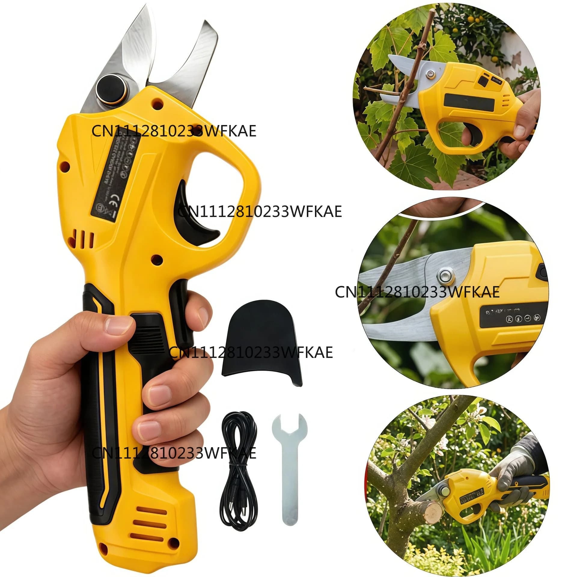 Electric pruning shears, fruit tree shears, handheld lithium battery gardening shears, lithium battery shears