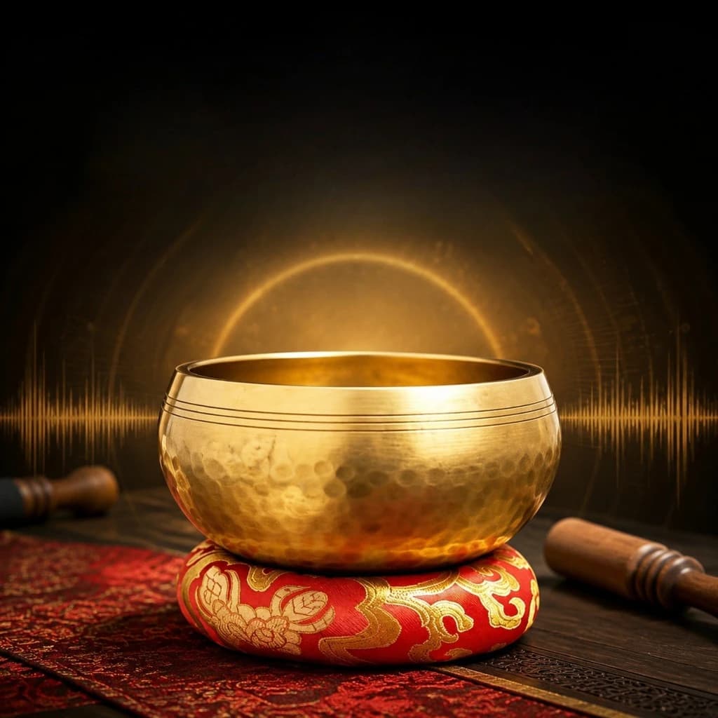 Singing Bowl Wholesale Nepal Xizang Singing Bronze Bowl Sound Healing Meditation Yoga Sanskrit Bowl